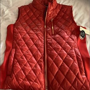 Red nylon vest